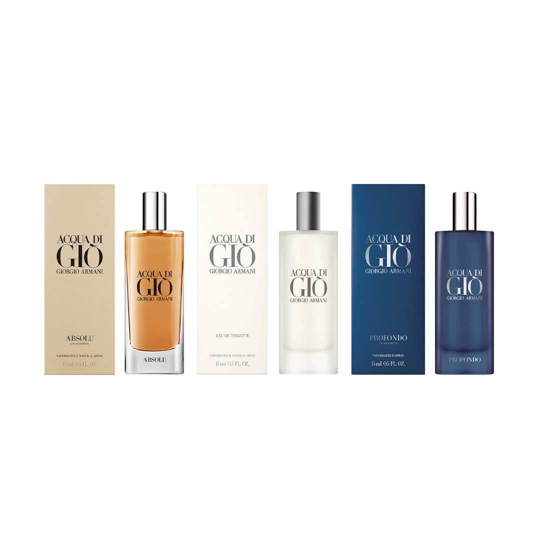 Giorgio Armani Set 3x15 Acqua di Gio + Absolu + Profondo