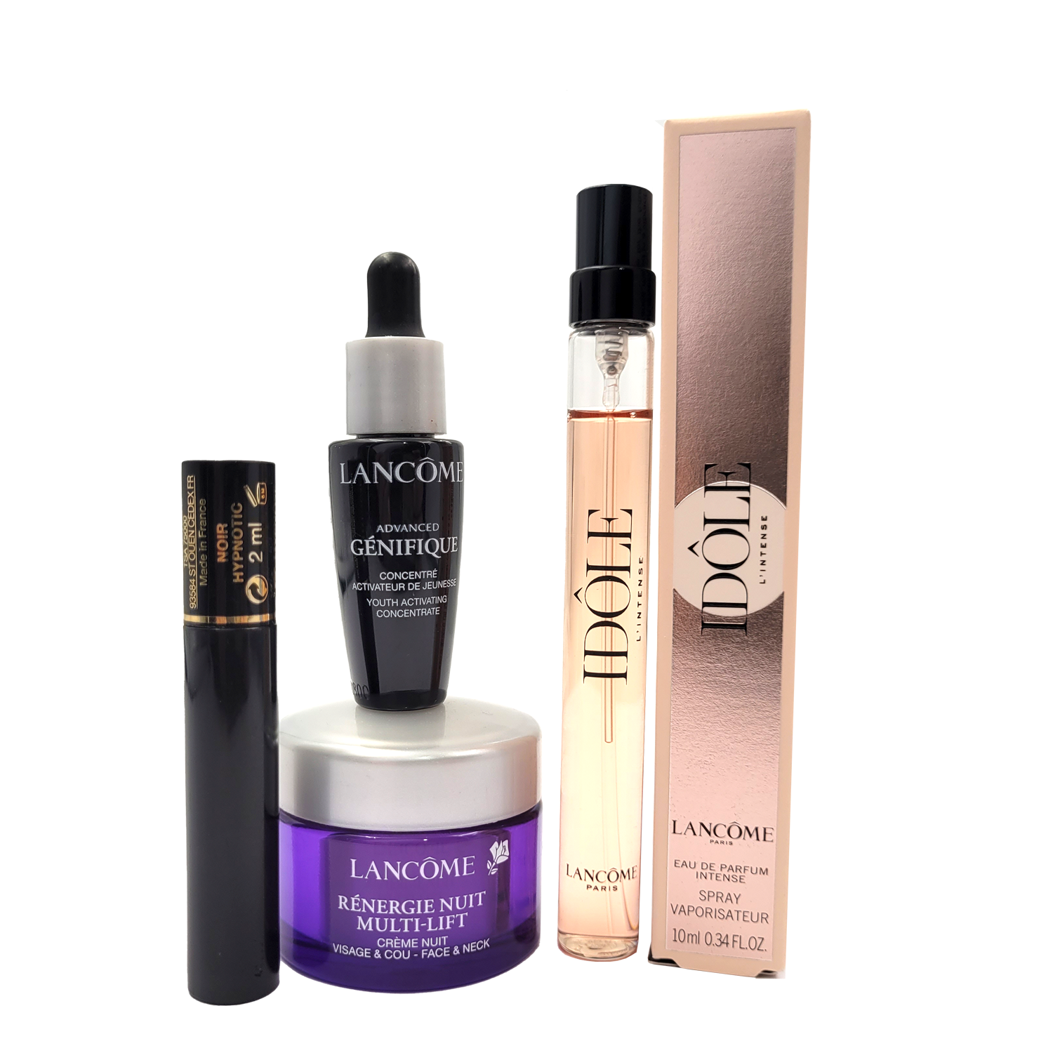 Set Lancome Idole L´Intense 10ml + Cosmetiquero + Piezas Aleatorias