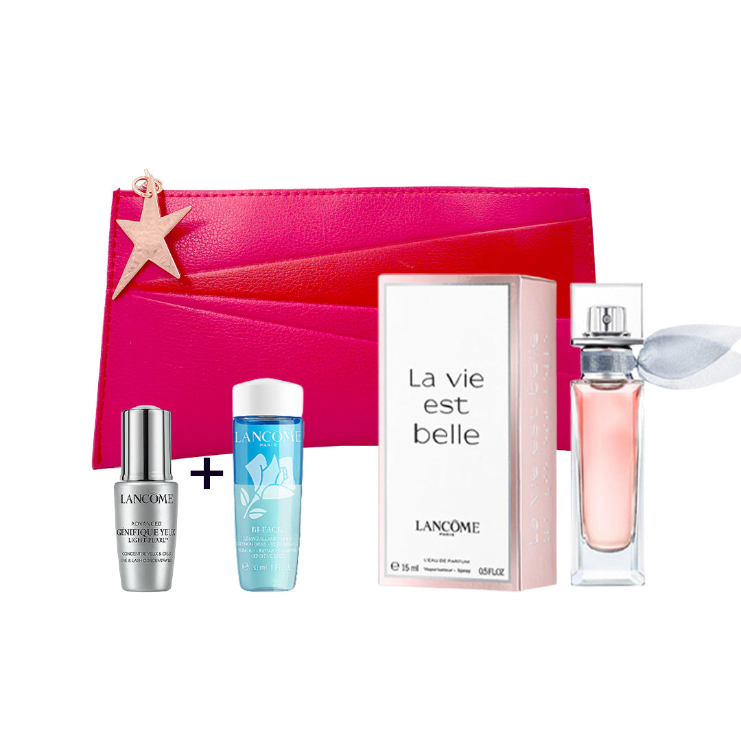 Set La Vie Est Belle 15ml Edp + Cosmetiqueto + 2 Pcs