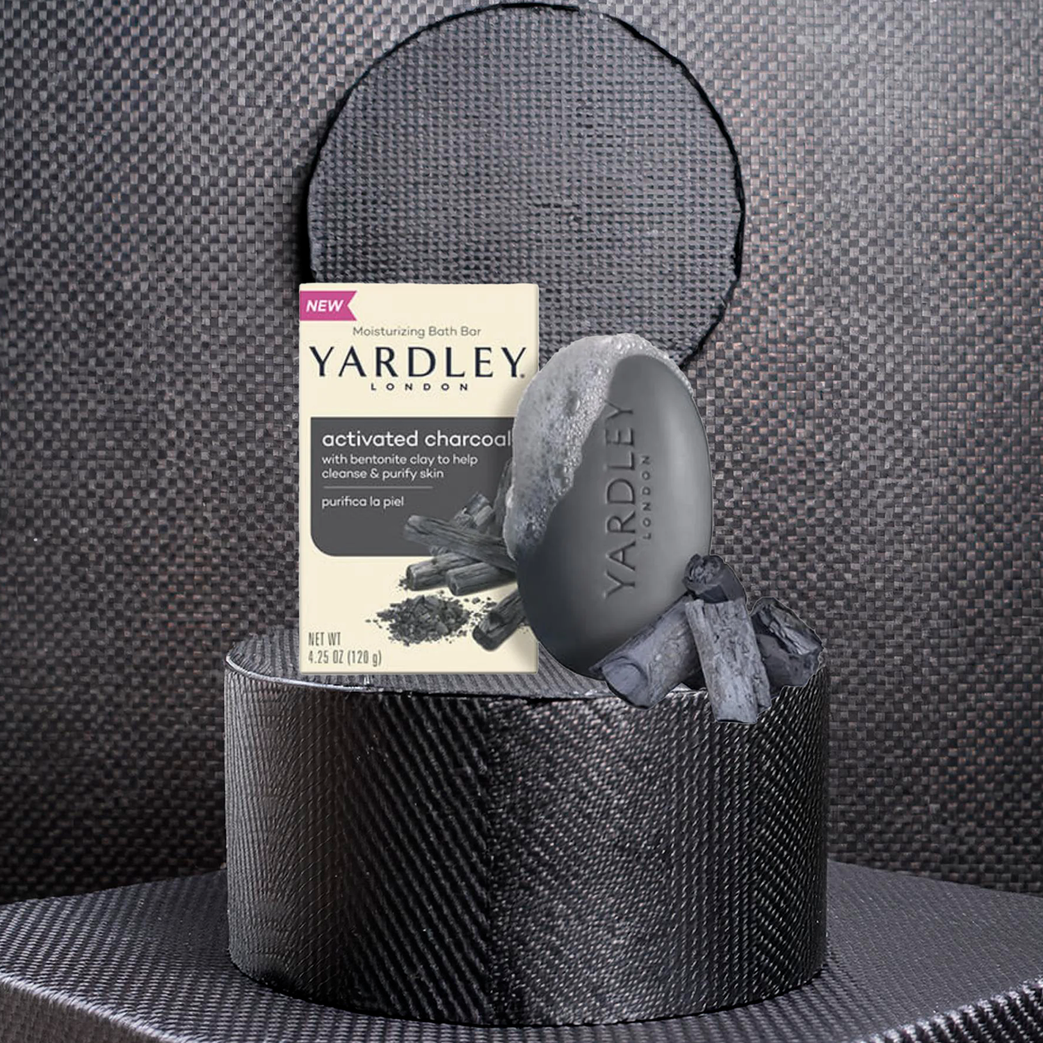 Yardley Jabón en Barra Carbón Activado 120g