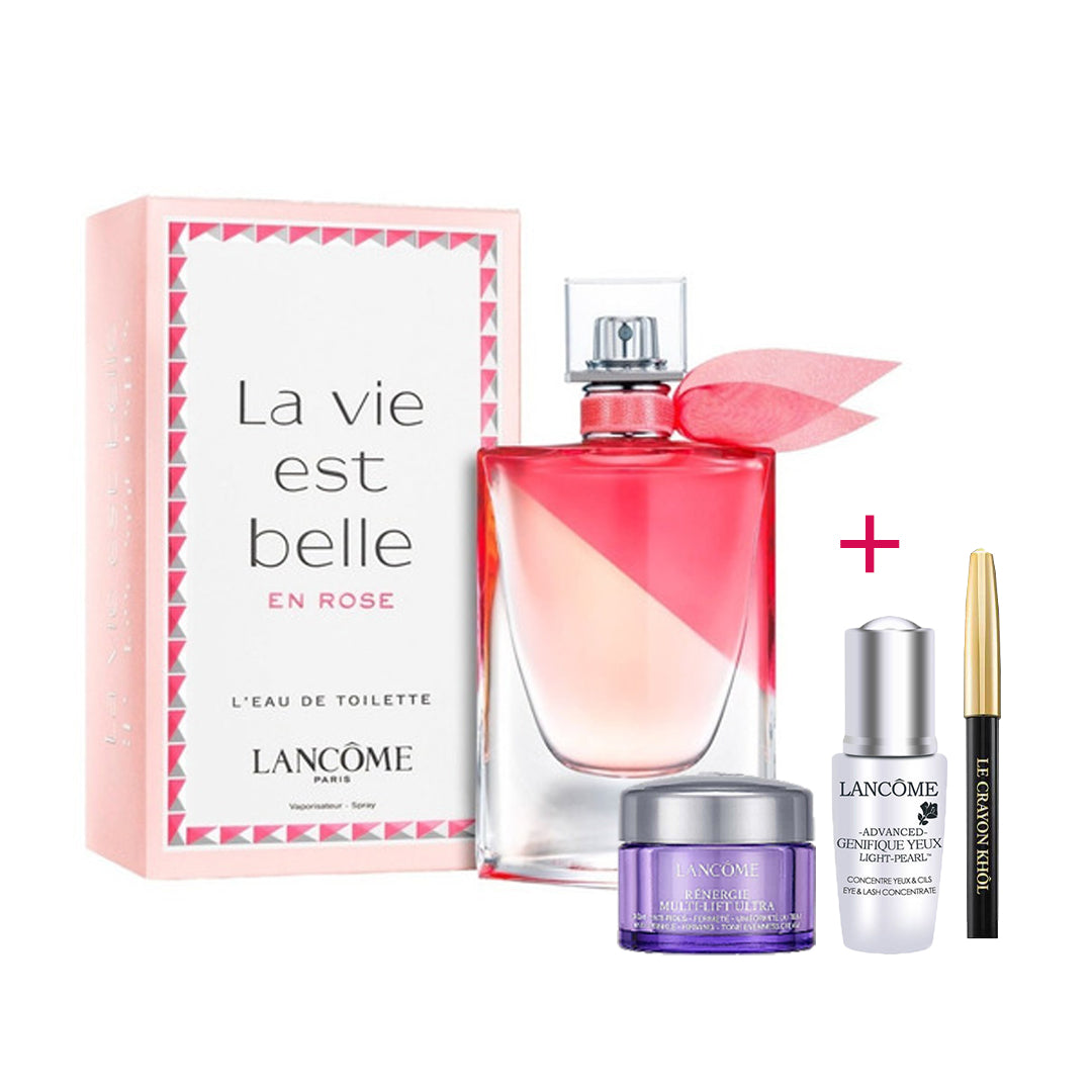 Lancome Pack La Vie Est Belle En Rose 100ml + Perfect Eyes 3 PCS