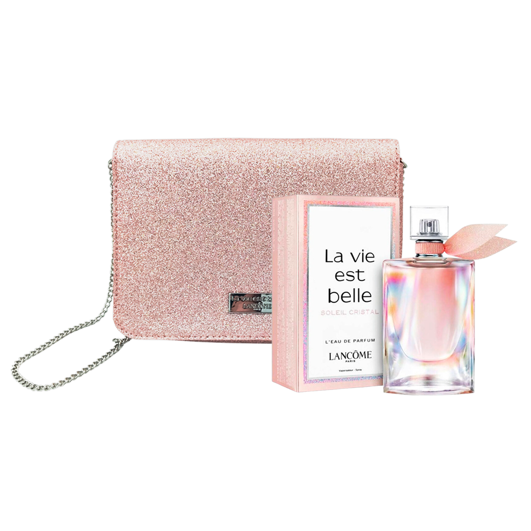 Set Lancome La Vie Est Belle Soleil Cristal 100ml + Cartera Sparkle