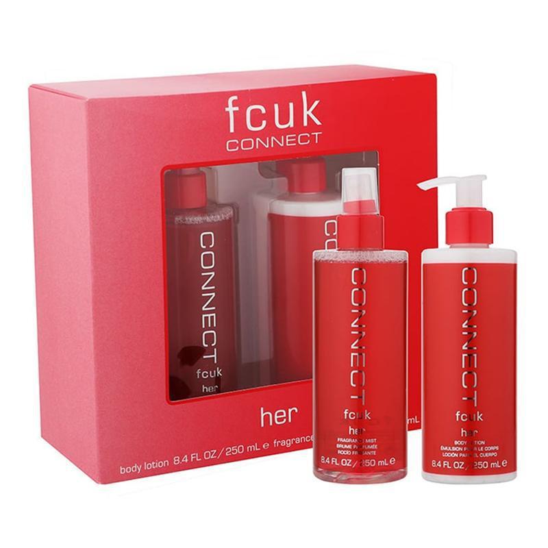 Fcuk Connect for her Mist 250 ml + Body Lotion 250 ml set